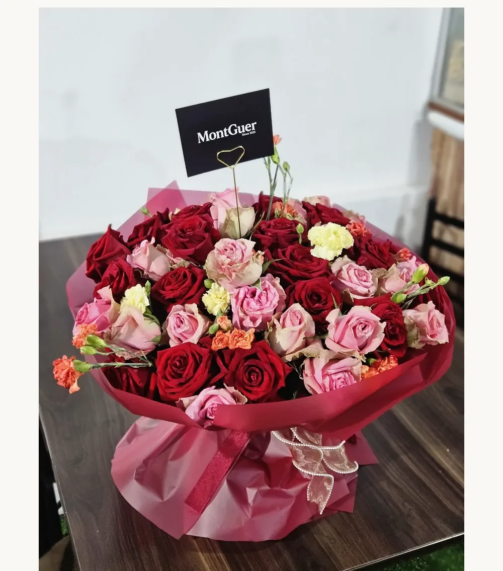 Bouquet de Rosas Bicolor — arreglo floral MontGuer