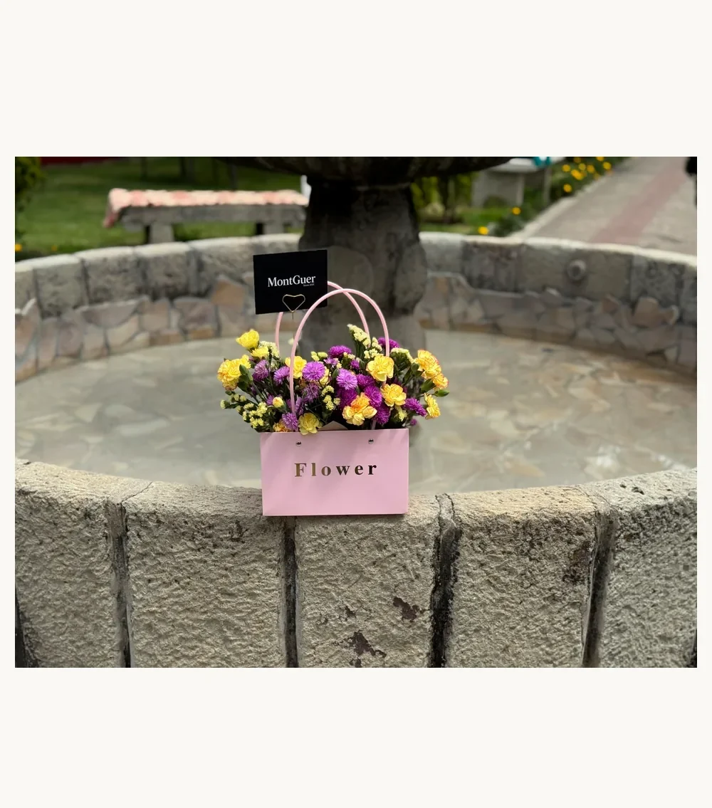 Flower Bag Rosa — arreglo floral MontGuer
