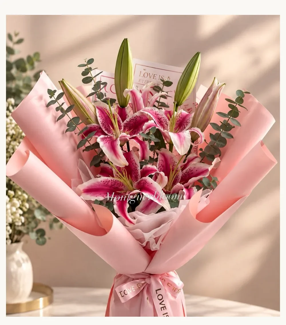 Bouquet Stargazer — arreglo floral MontGuer